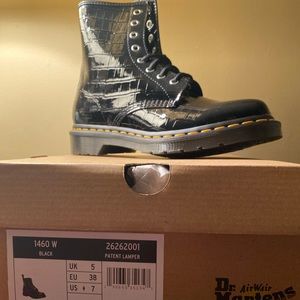 Dr Martens Faux Croc Boot
